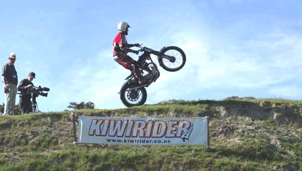 Classic Trials at Pleasant Point, Rob Stowell. AJS Trials 350cc