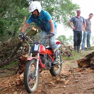 Spencerville Classic Trials, Dave Davies. Honda TLR200