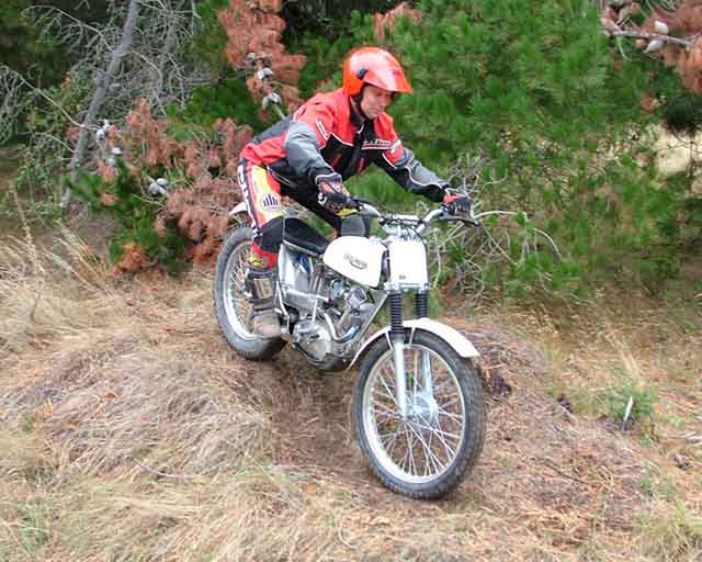 Alan Mason. Triumph Trials Cub